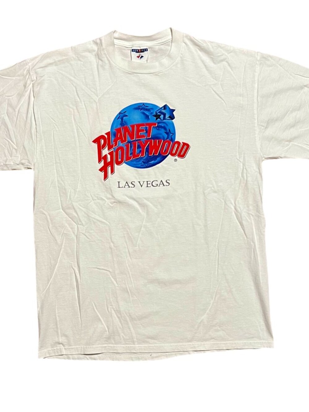 Planet Hollywood Vintage 90s Las Vegas White Jerzees T-Shirt, Men's Large